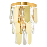 2 Light Wall Light in Polished Gold with Crystal (0183AMI0935)