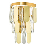 2 Light Wall Light in Polished Gold with Crystal (0183AMI0935)