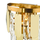 2 Light Wall Light in Polished Gold with Crystal (0183AMI0935)
