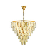 12 Light Chandelier in Polished Gold with Crystal (0183AMI1235)