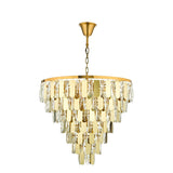 12 Light Chandelier in Polished Gold with Crystal (0183AMI1235)