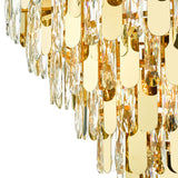 12 Light Chandelier in Polished Gold with Crystal (0183AMI1235)