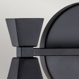 2 Light Bathroom IP44 Wall Light in Matte Black (0178BOW2MB)