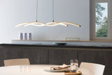 LED Integrated Pendant Light in Gold Colour (0794MIR97745)