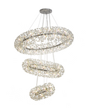3 Tier Pendant 74 Light G9 Polished Chrome/Crystal - Item Weight: 37.6kg (1230FIE101A)