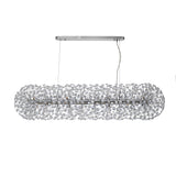 Fiesta Oblong Linear Pendant 14 Light G9 Polished Chrome/Crystal (44 extra sets of crystal) (1230FIE20B)