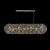 Fiesta Oblong Linear Pendant 14 Light G9 Polished Chrome/Crystal (44 extra sets of crystal) (1230FIE20B)