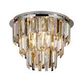 5 Light Flush - Chrome & Mixed Glass (0483CLA12255CC)