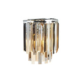 2 Light Wall Light - Chrome & Mixed Glass (0483CLA9832CC)