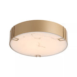 LED Flush - Gold with Marble Resin IP44 (0483MAR1128835GO)