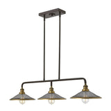 3 Light Island Chandelier - Buckeye Bronze and Brass (017RIG-ISLEKZ)