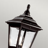 1 Light Lamp Post  - Black IP44 (0178KERPOST)