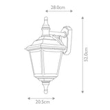 1 Light Wall Lantern - Black IP44 (0178KERWALL)