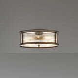 6 Light 50cm Round Flush/Semi Ceiling/Pendant Convertible, E14, Bronze/Clear Glass - Other Finishes available (1230LUX86G)