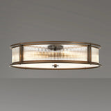 10 Light 80cm Round Flush/Semi Ceiling/Pendant Convertible, E14, Bronze/Clear Glass - Other Finishes available (1230LUX85C)