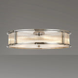 10 Light 80cm Round Flush/Semi Ceiling/Pendant Convertible, E14, Polished Chrome/Clear Glass - Other Finishes available (1230LUX85D)