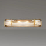 1m x 35cm Oval Flush/Semi Ceiling/Pendant Convertible, E14, Brass/Clear Glass - Other Finishes available (1230LUX87B)