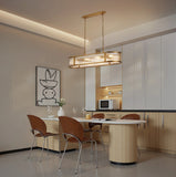 1m x 35cm Oval Flush/Semi Ceiling/Pendant Convertible, E14, Brass/Clear Glass - Other Finishes available (1230LUX87B)