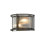 2 Wall Light, E14, Satin Black/Clear Glass - Other Finishes available (1230LUX88A)