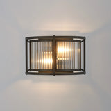 2 Wall Light, E14, Satin Black/Clear Glass - Other Finishes available (1230LUX88A)