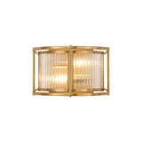 2 Wall Light, E14, Brass/Clear Glass - Other Finishes available (1230LUX88B)