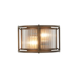 2 Wall Light, E14, Bronze/Clear Glass - Other Finishes available (1230LUX88C)