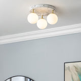 3 Light Bathroom Spotlight IP44 - Marble Effect (2010TOR41029MAR)