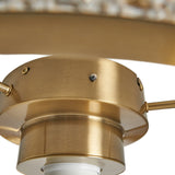 LED Warm Brass Ceiling Fan With Remote (2010LYO39002636)