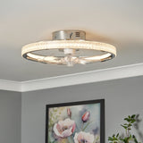 LED Chrome Ceiling Fan With Remote (2010LYO39002637)
