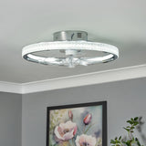 LED Chrome Ceiling Fan With Remote (2010LYO39002637)