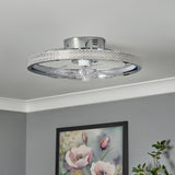 LED Chrome Ceiling Fan With Remote (2010LYO39002637)