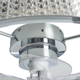 LED Chrome Ceiling Fan With Remote (2010LYO39002637)