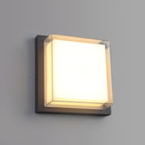 2 Light Outdoor Wall Lamp, IP65 Anthracite/Opal/Clear PC (1230PRI41B)