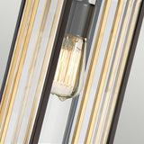 1 Light Exterior Medium Wall Light IP44 - Bronze / Gold (0178GOL2M)