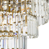 12 Light Chandelier in Natural Brass with Crystal (0183RHA1263)