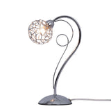 1 Light Chrome Table Light with Mesh Ball Shade (01529RON01CHTL)