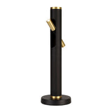 2 Light Table Light, Sand Black and Gold Finish (1230SPA13A)