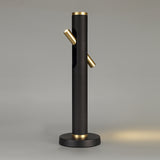 2 Light Table Light, Sand Black and Gold Finish (1230SPA13A)