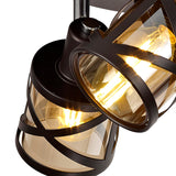 3 Light Round Spotlight, Oiled Bronze/Polished Chrome/Amber (1230SPR30B)