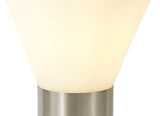 1 Light Narrow Table Lamp, E27, Satin Nickel/Opal Glass (1230SUN230A)