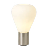1 Light Narrow Table Lamp, E27, Satin Nickel/Opal Glass (1230SUN230A)