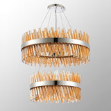 2 Tier Pendant 60cm + 80cm, 18 + 24 Light G9 Available in 9 finishes (1230UNIS9877)