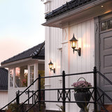 1 Light Wall Up Lantern - Black IP54 (0178VALV1)