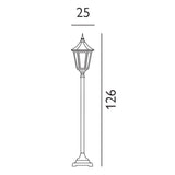 1 Light Pillar - Black IP54 (0178VALV4)