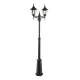 2 Twin Head Light Lamp Post - Black IP54 (0178VALV6)