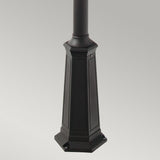 2 Twin Head Light Lamp Post - Black IP54 (0178VALV6)