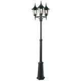 3 Light Lamp Post - Black IP54 (0178VALV7)