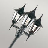 3 Light Lamp Post - Black IP54 (0178VALV7)