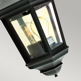 1 Light Half Lantern - Black IP54 (0178VALV9)