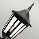 1 Light Wall Large Up Lantern - Black IP54 (0178VALVG1)